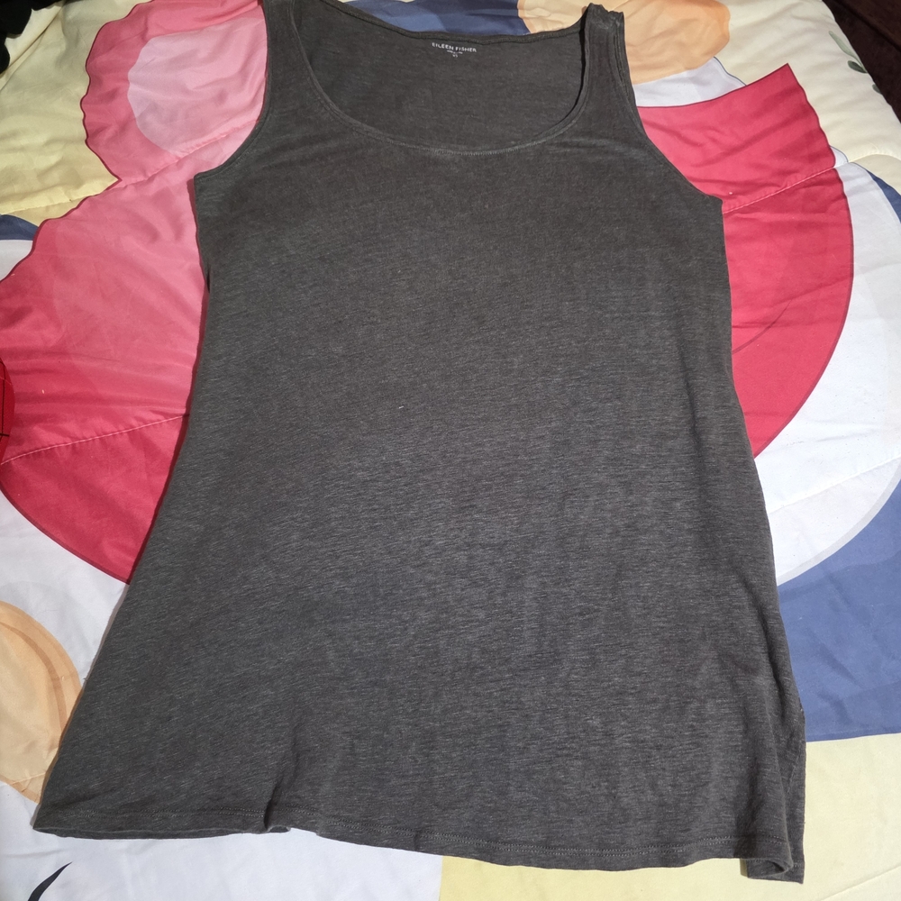 Eileen Fisher Charcoal Tank Top